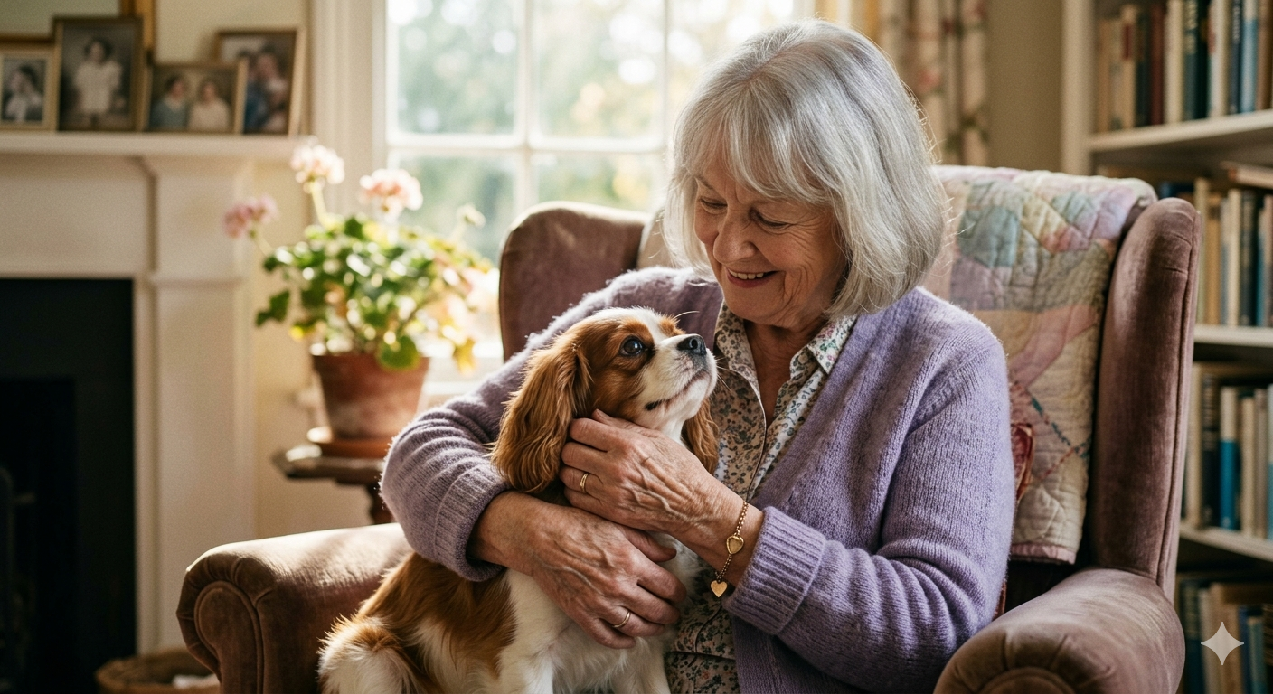 lady w-dog